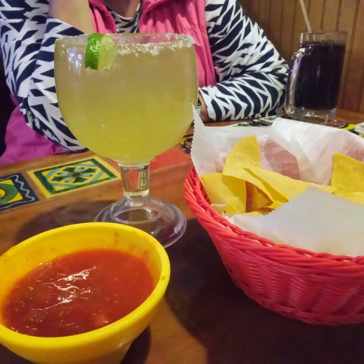 Chips Salsa and Margaritas