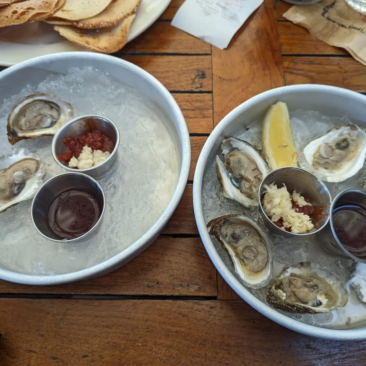 East Coast Oyster Flight