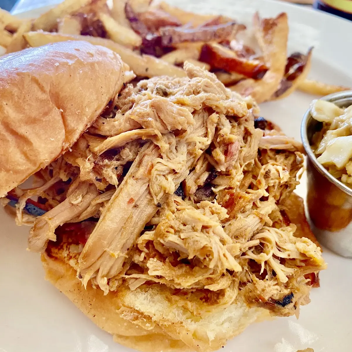 Pit-Smoked BBQ Pork Sandwich