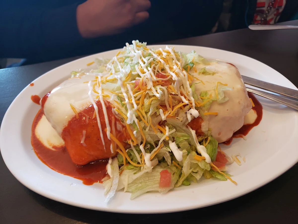 #5. Bean Burrito & Cheese Enchilada