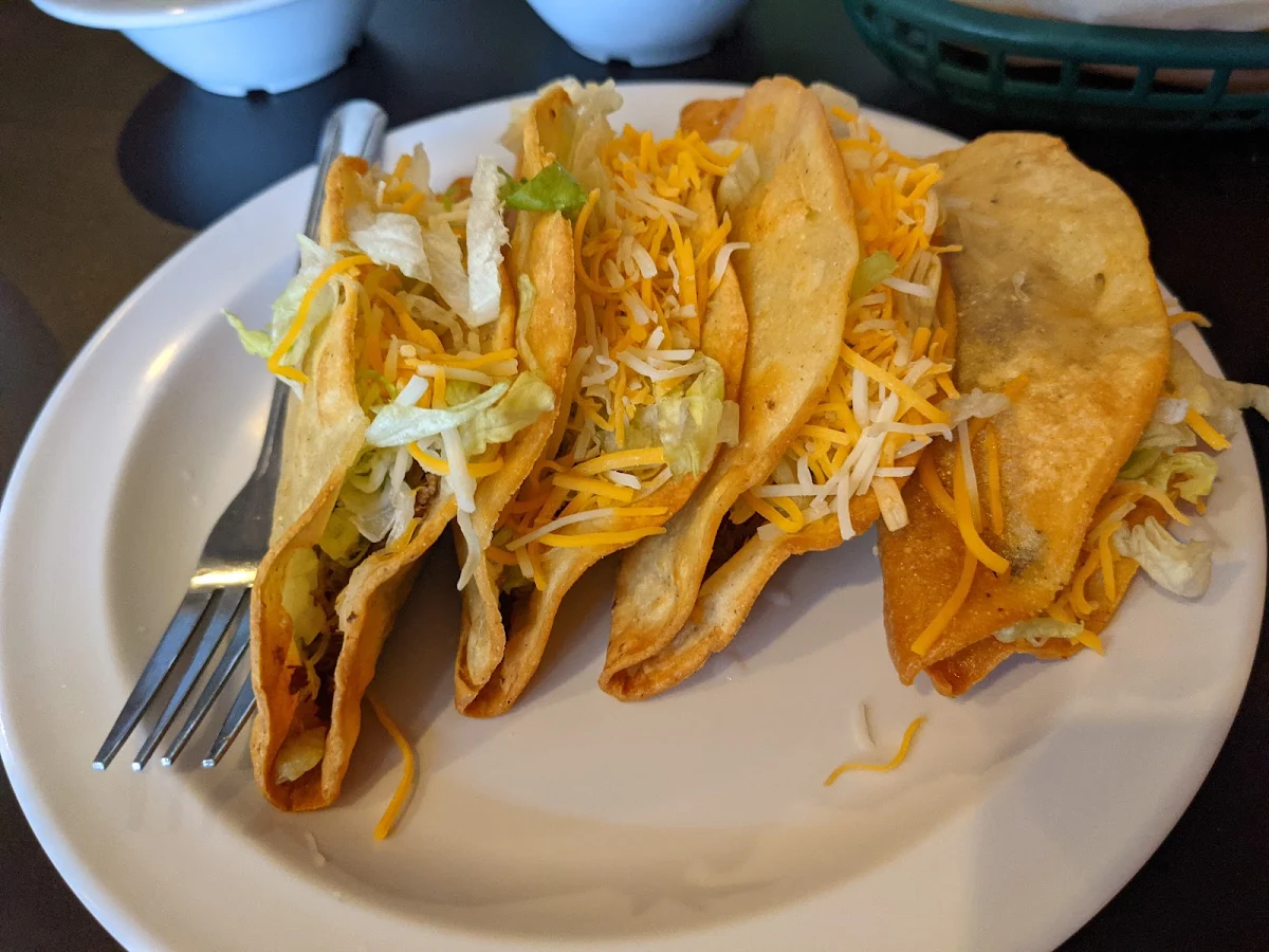 #4. 2 Deep Fried Tacos (1 Chicken, 1 Potato)