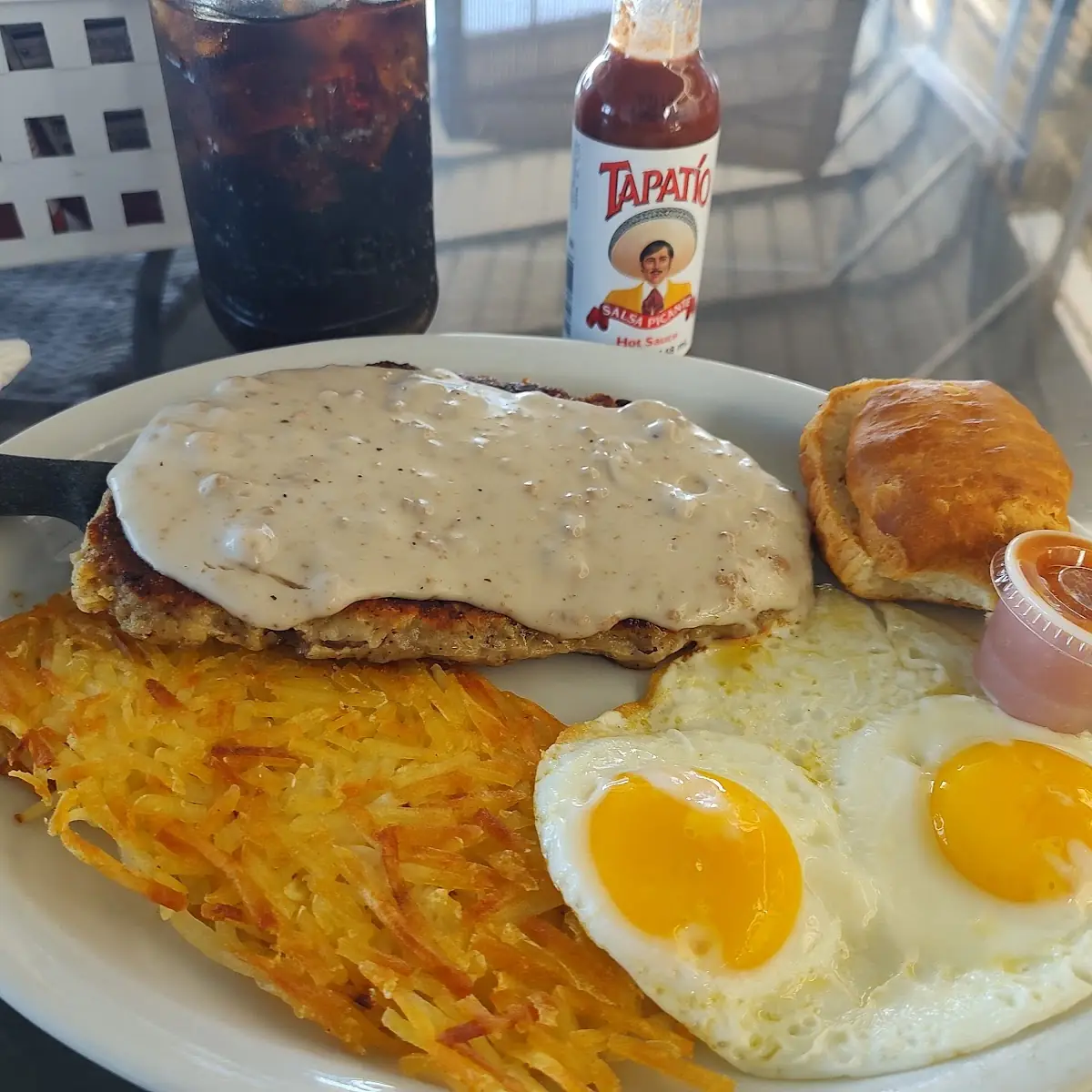 Chicken Fried Steak and Eggs