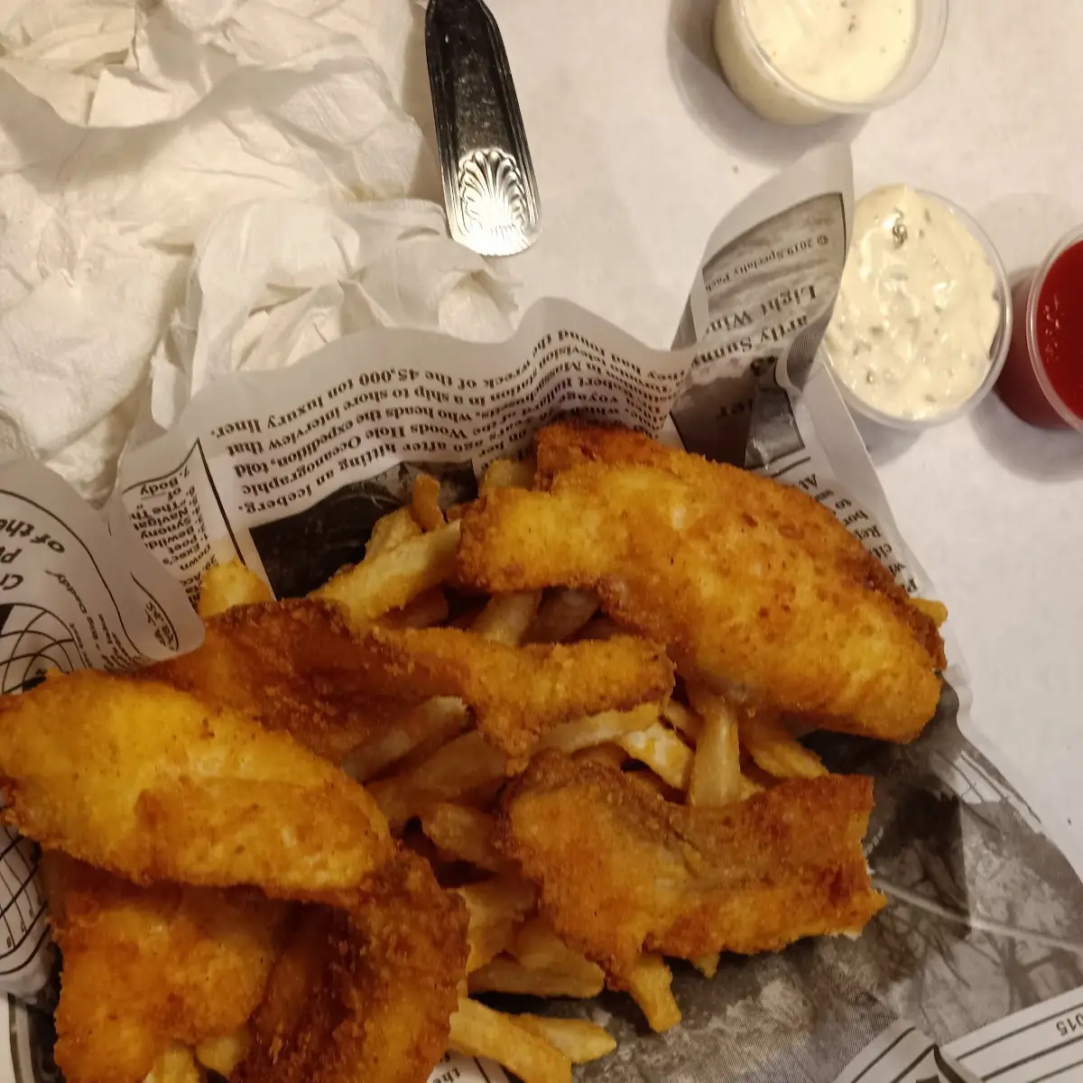 Catfish Basket and Fries