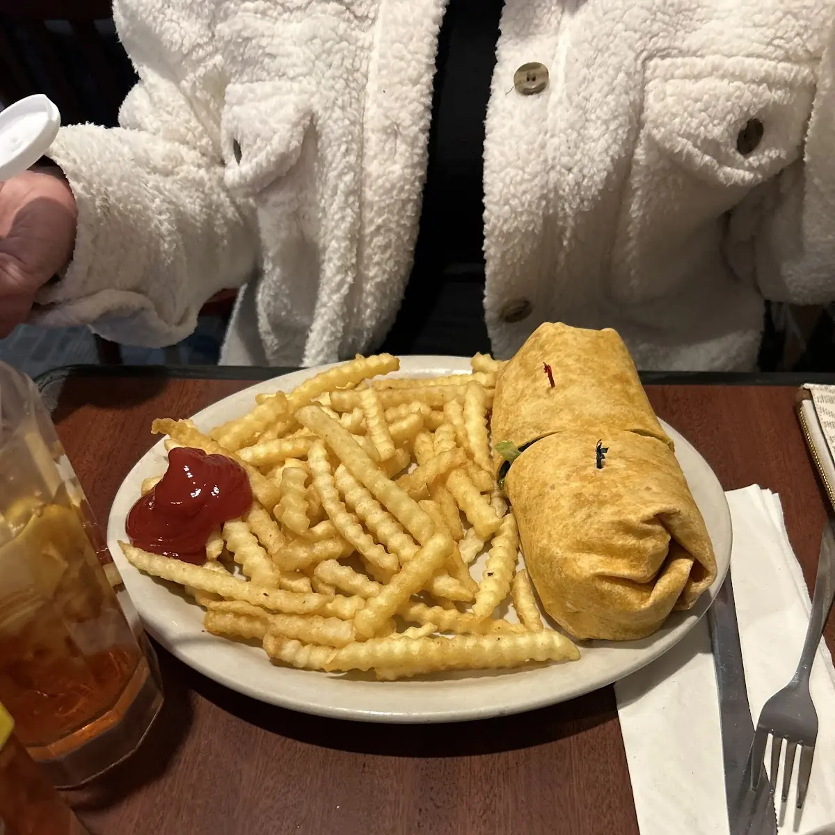 Grilled Cheese Served with Fries