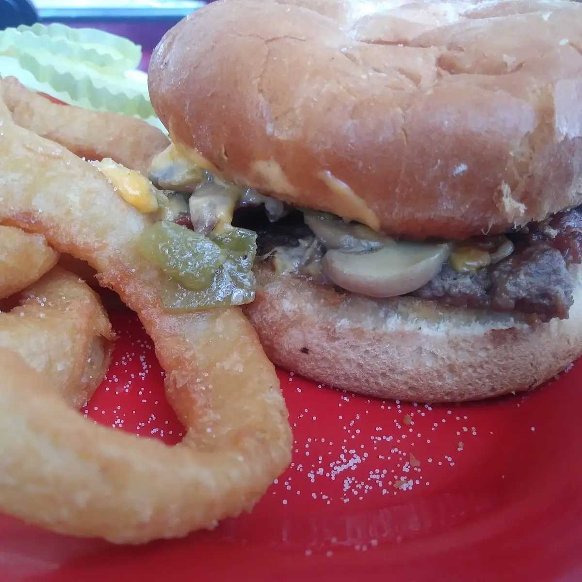 BBQ & Onion Ring Burger