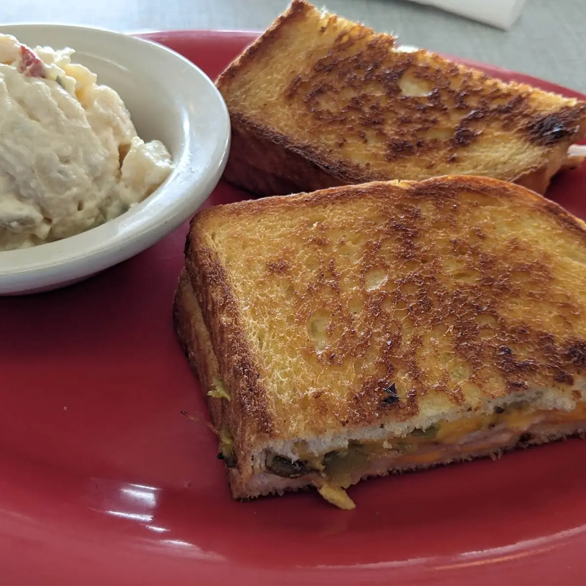 Tuna Melt on Grilled Rye