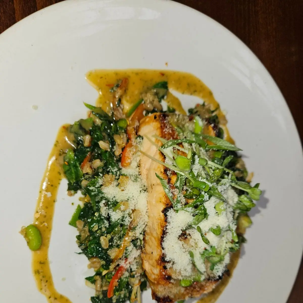 Pesto Crusted Sea Bass