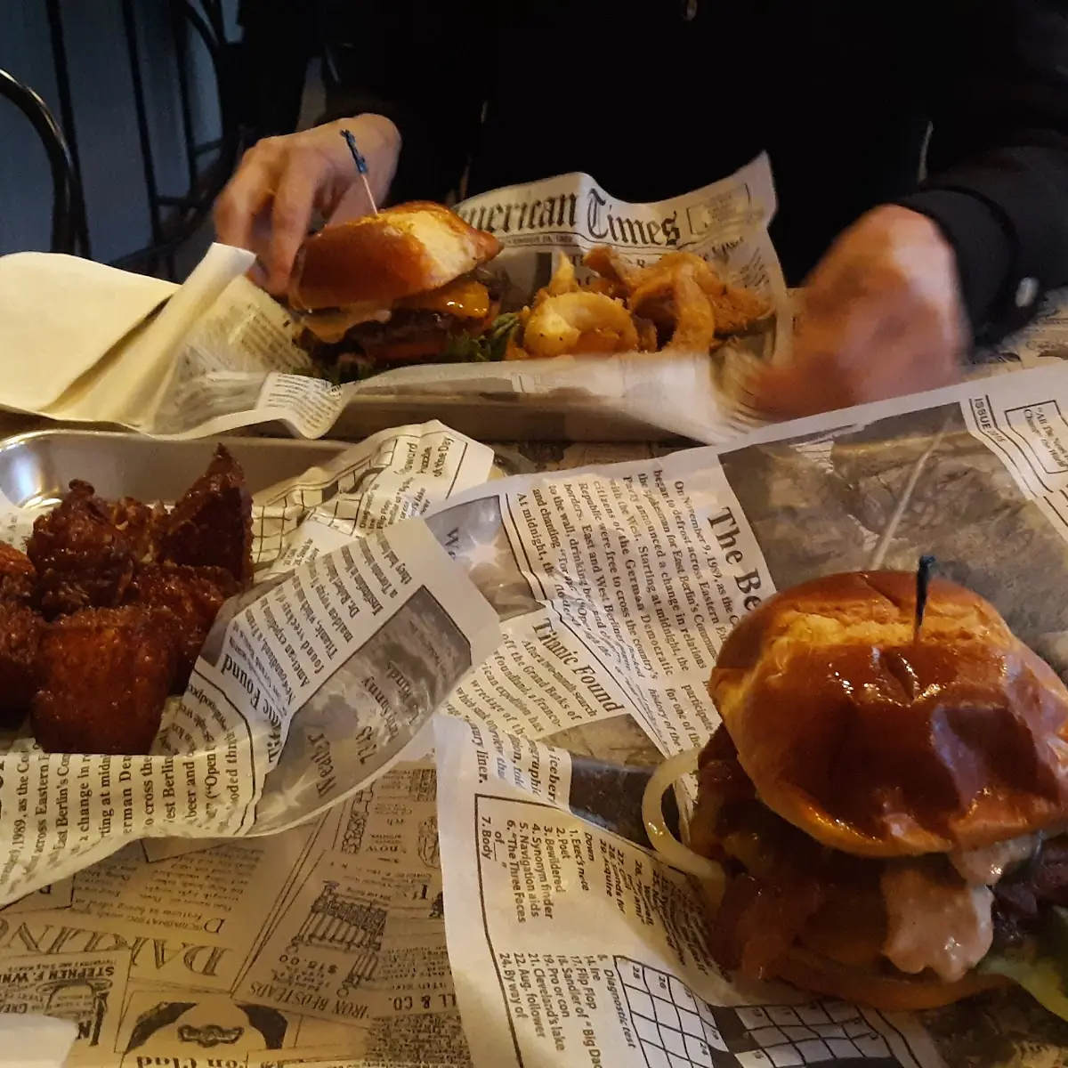 Bleu Jack City Burger Deep Fried Cheese Curds