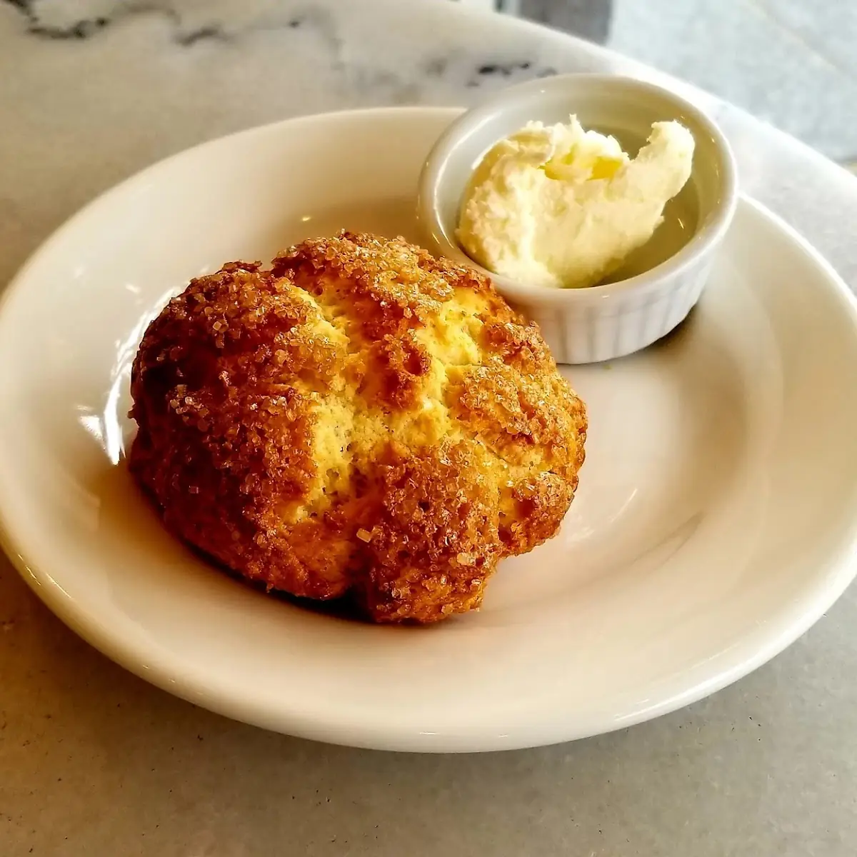 Coconut Cream Scone