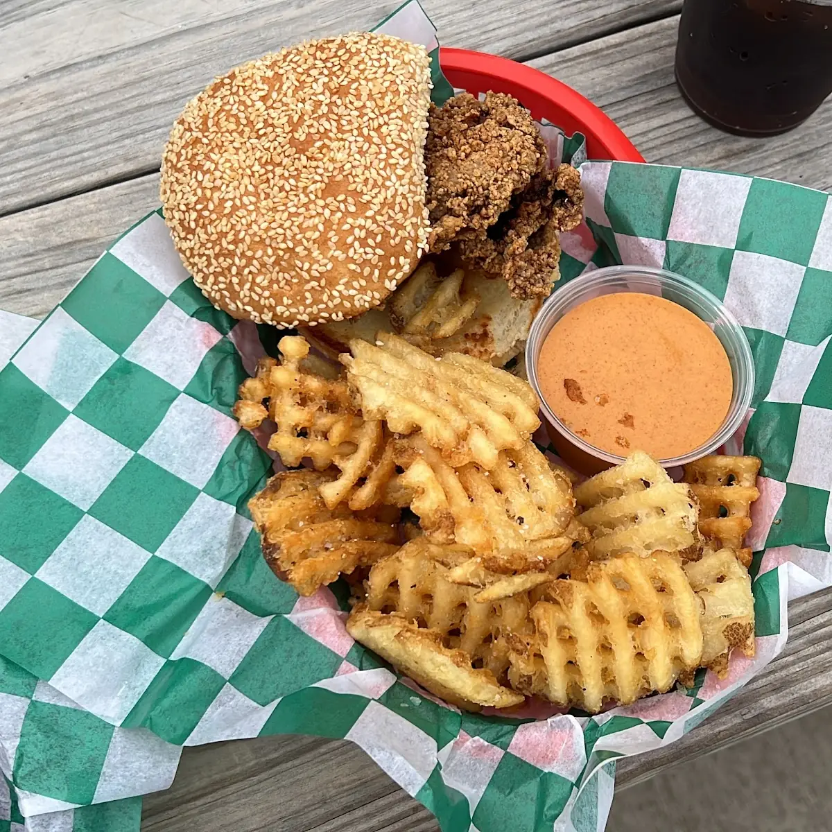 Double Cheeseburger Combo Drink not Shown