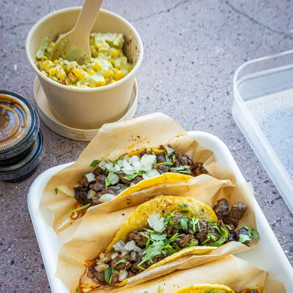 Carne Asada Tacos and Street Corn