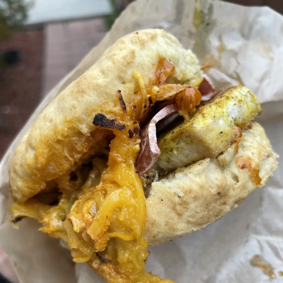 Bacon Biscuit Breakfast Sandwich