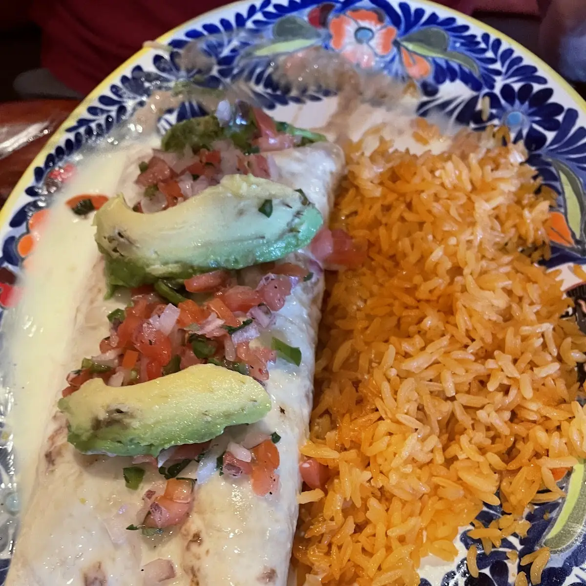 Enchilada Chile Relleno Spanish Rice & Refried Beans