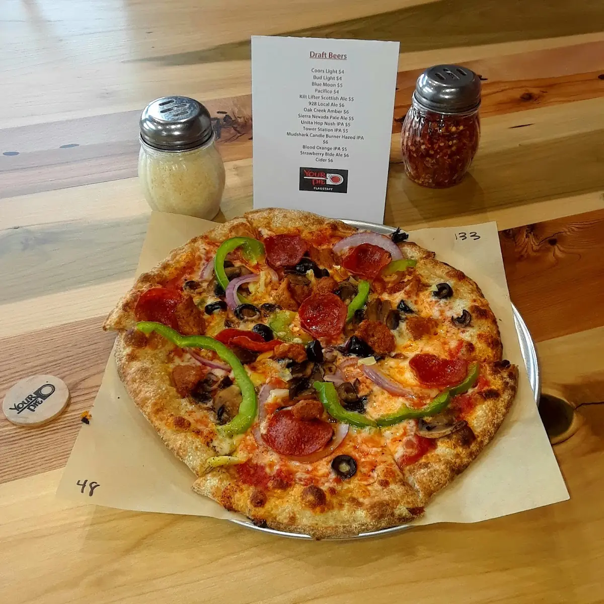 Lineage Pizza with Artichoke Hearts