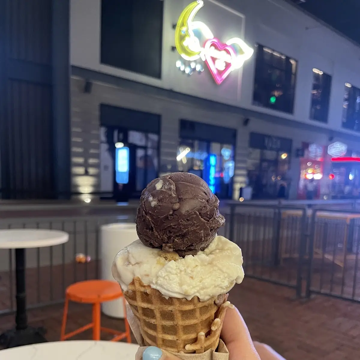 Dark Chocolate Ice Cream Cone