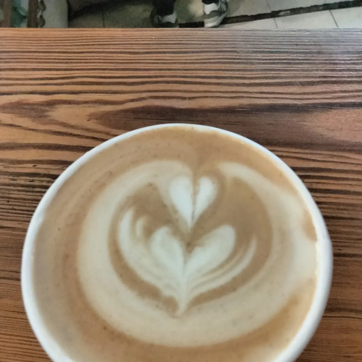 Creamy Latte with Heart Shaped Art