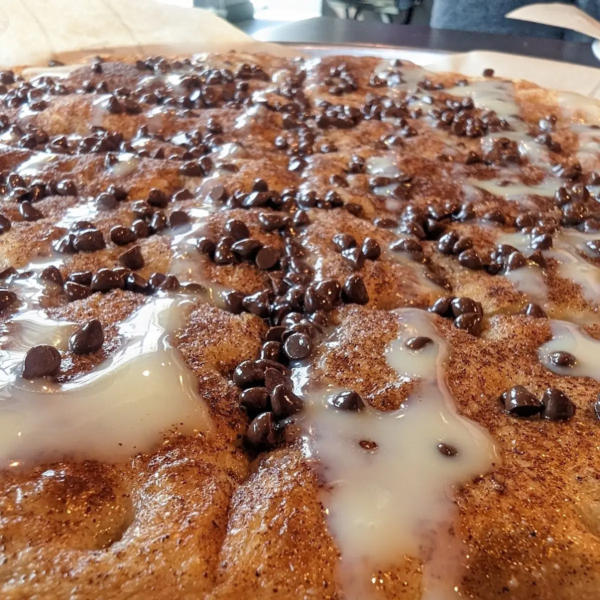 Dessert Pizza Made with Nutella