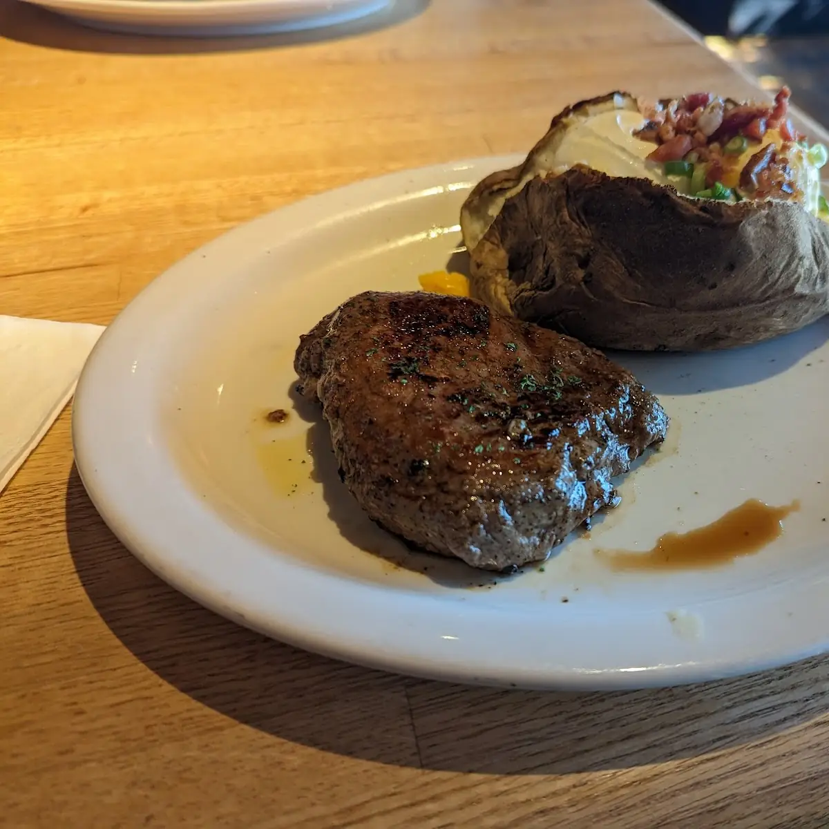 Terriyaki Salmon with Loaded Baked Potato