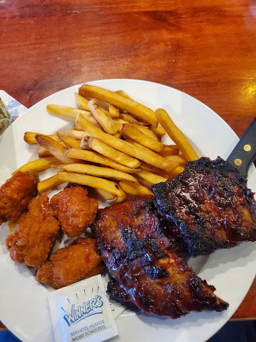 Rib & Wing Combo, Chuck's Roadhouse Bar and Grill