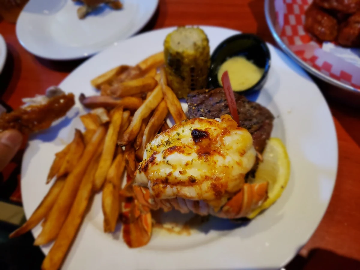 Top Sirloin Lobster Tail, Chuck's Roadhouse Bar and Grill