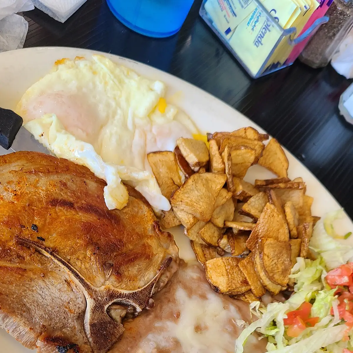 Pork Chop & Eggs