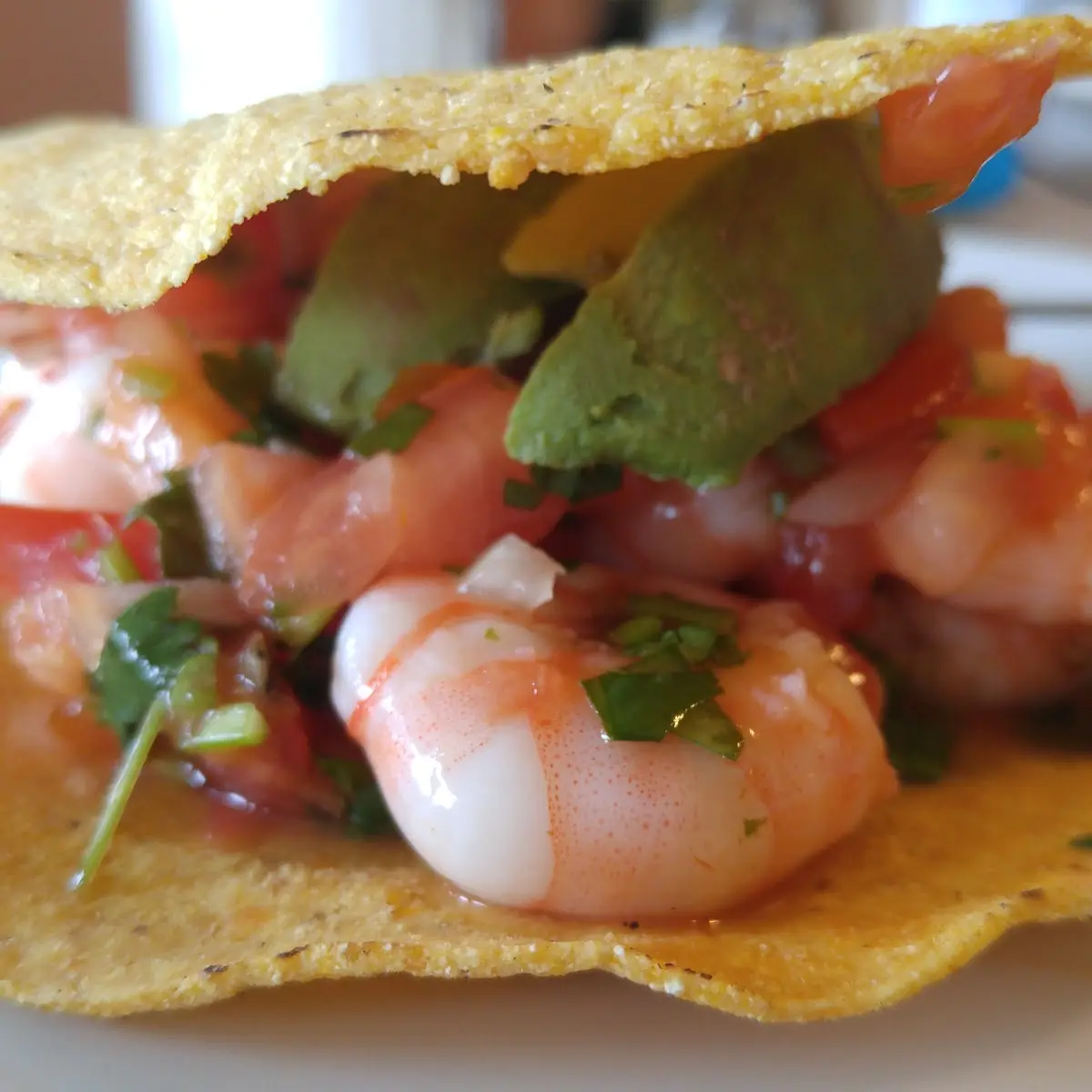 Shrimp Ceviche Tostada