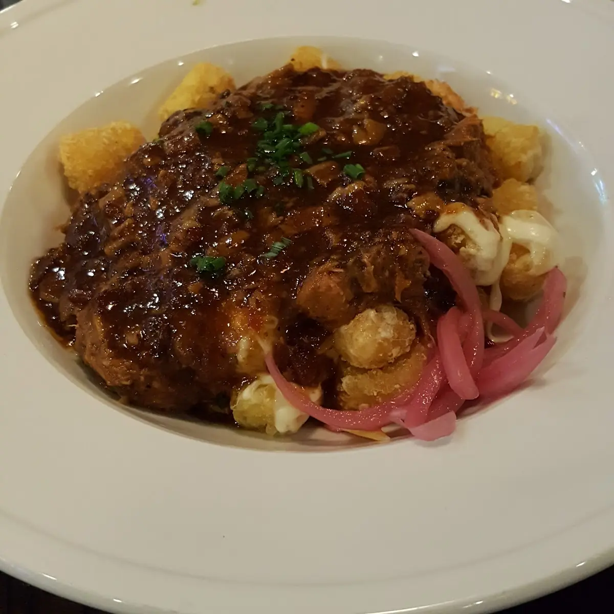Tater Tot Poutine with BBQ Pulled Pork