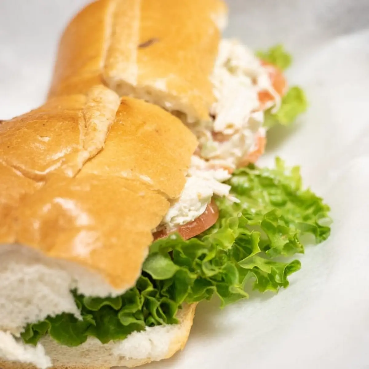 Pan Con Pollo Bread with Shredded Chicken & Mayonnaise