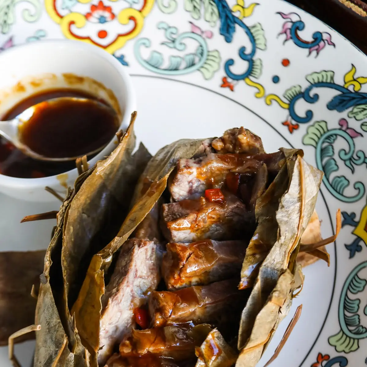 Aromatic Beef Rib in Lotus Leaf