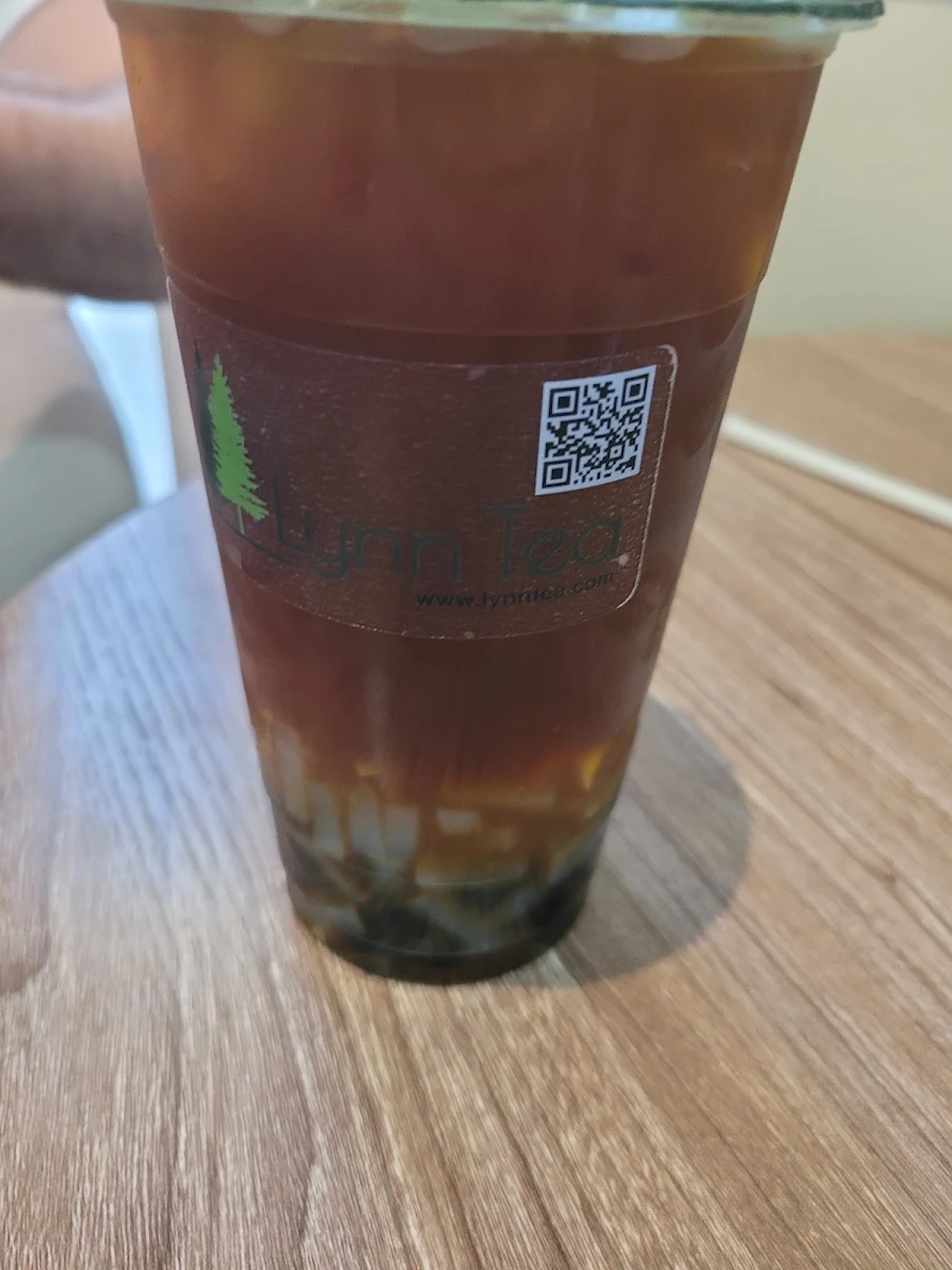 Lychee Jelly Black Tea w Honey Boba