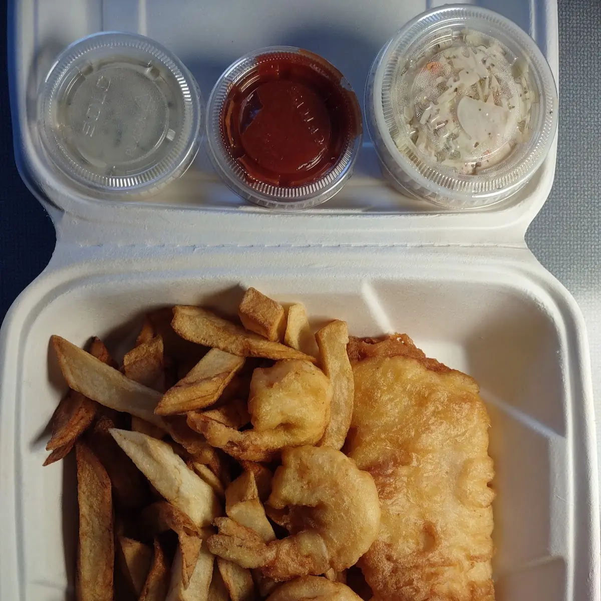 Seafood Combo and Chips Side
