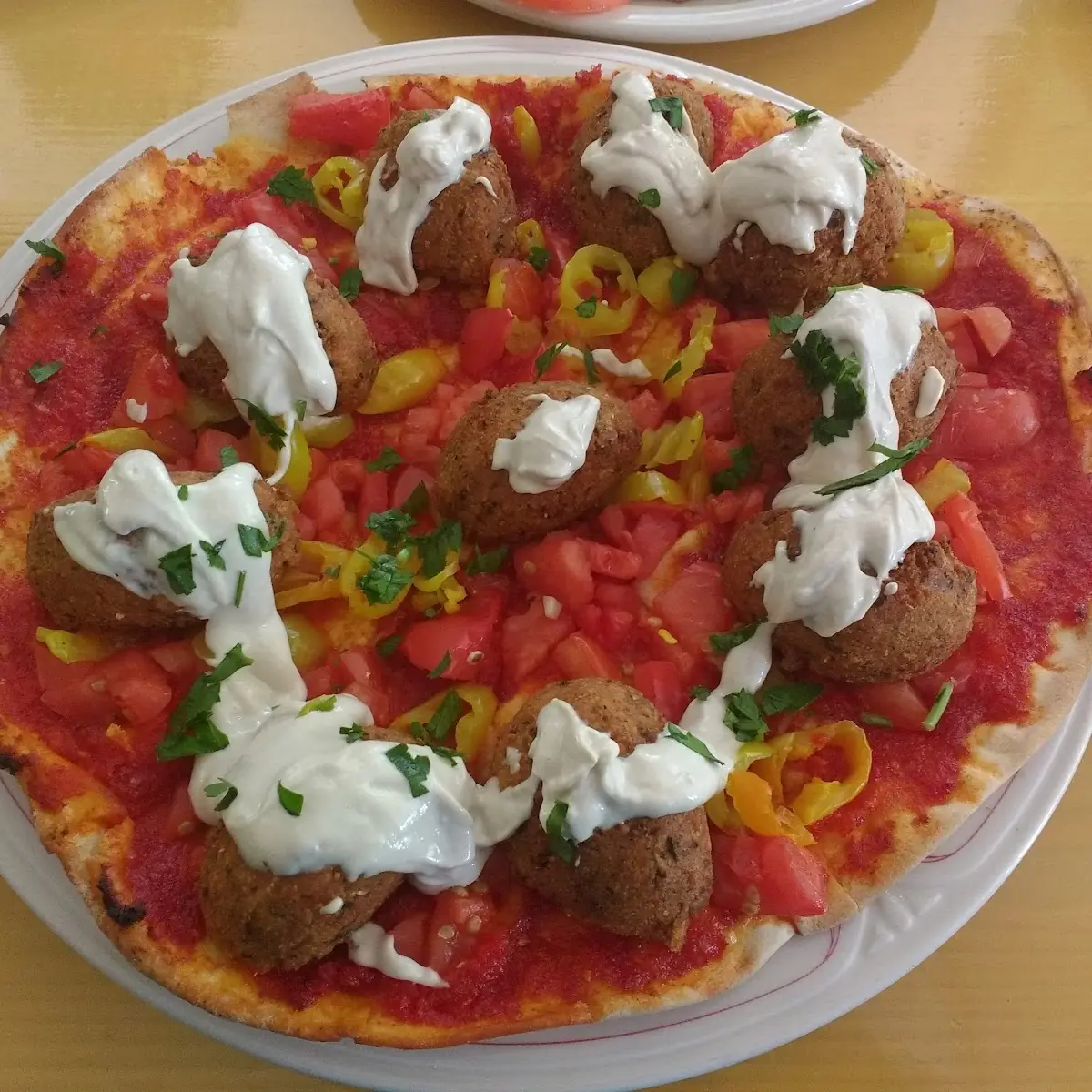 Falafel Pizza