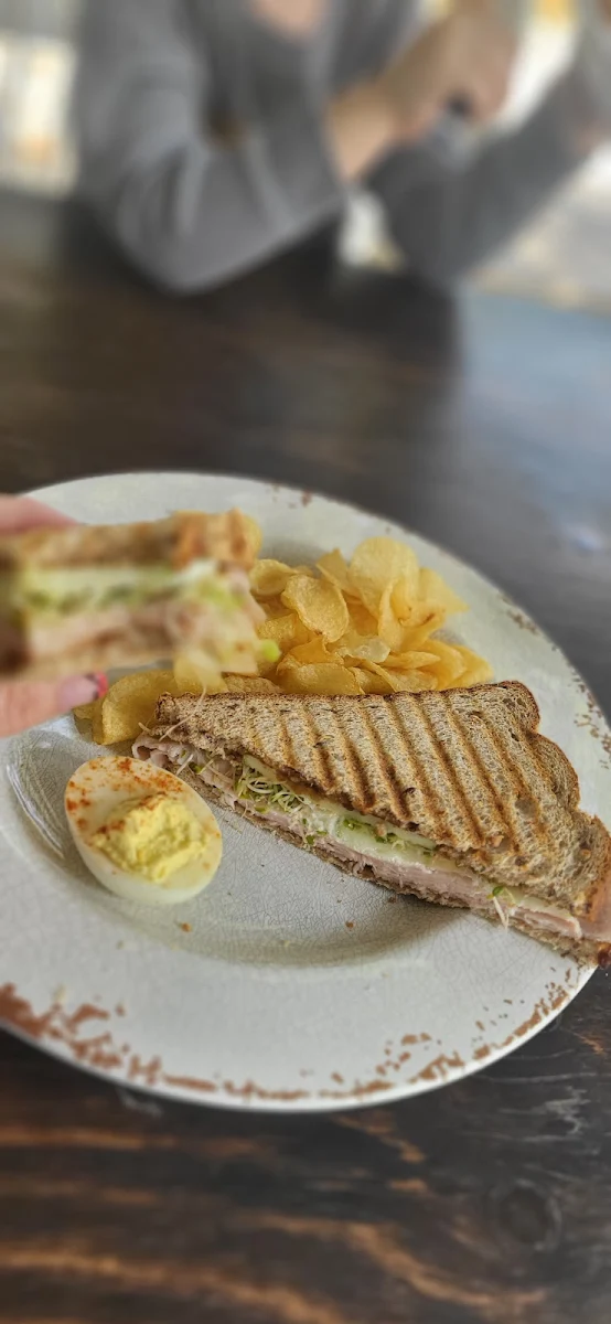 Harvest Sandwich and Deviled Eggs