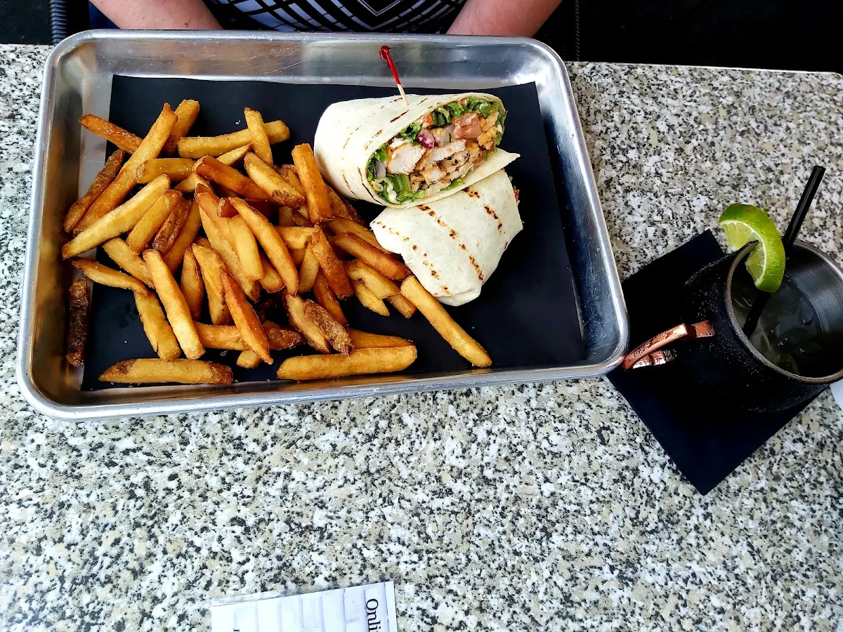 Cajun Chicken Wrap, Twigg's Bar & Grill