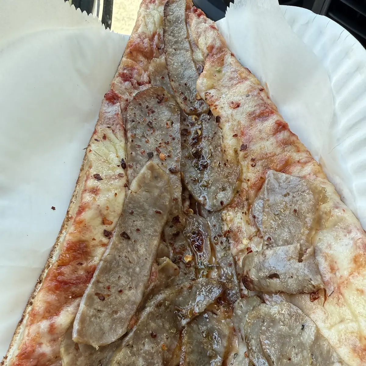 Sausage Pizza Slice