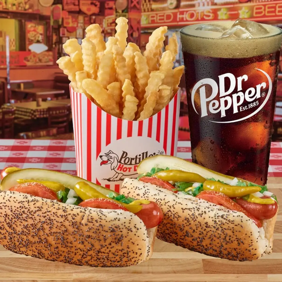 Famous Meal 2 Two Hot Dogs