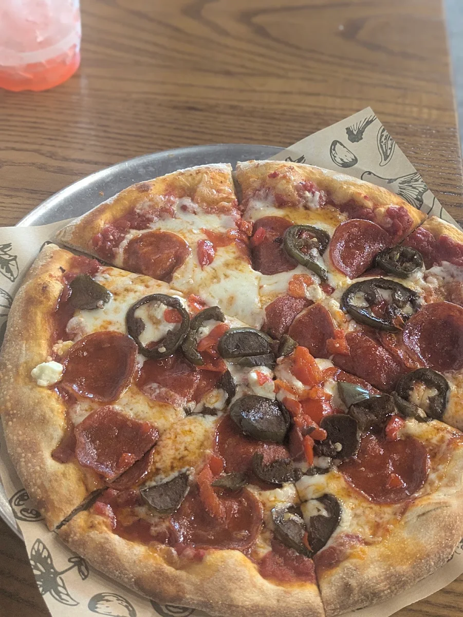 Pepperoni Meatball Mushroom Pizza