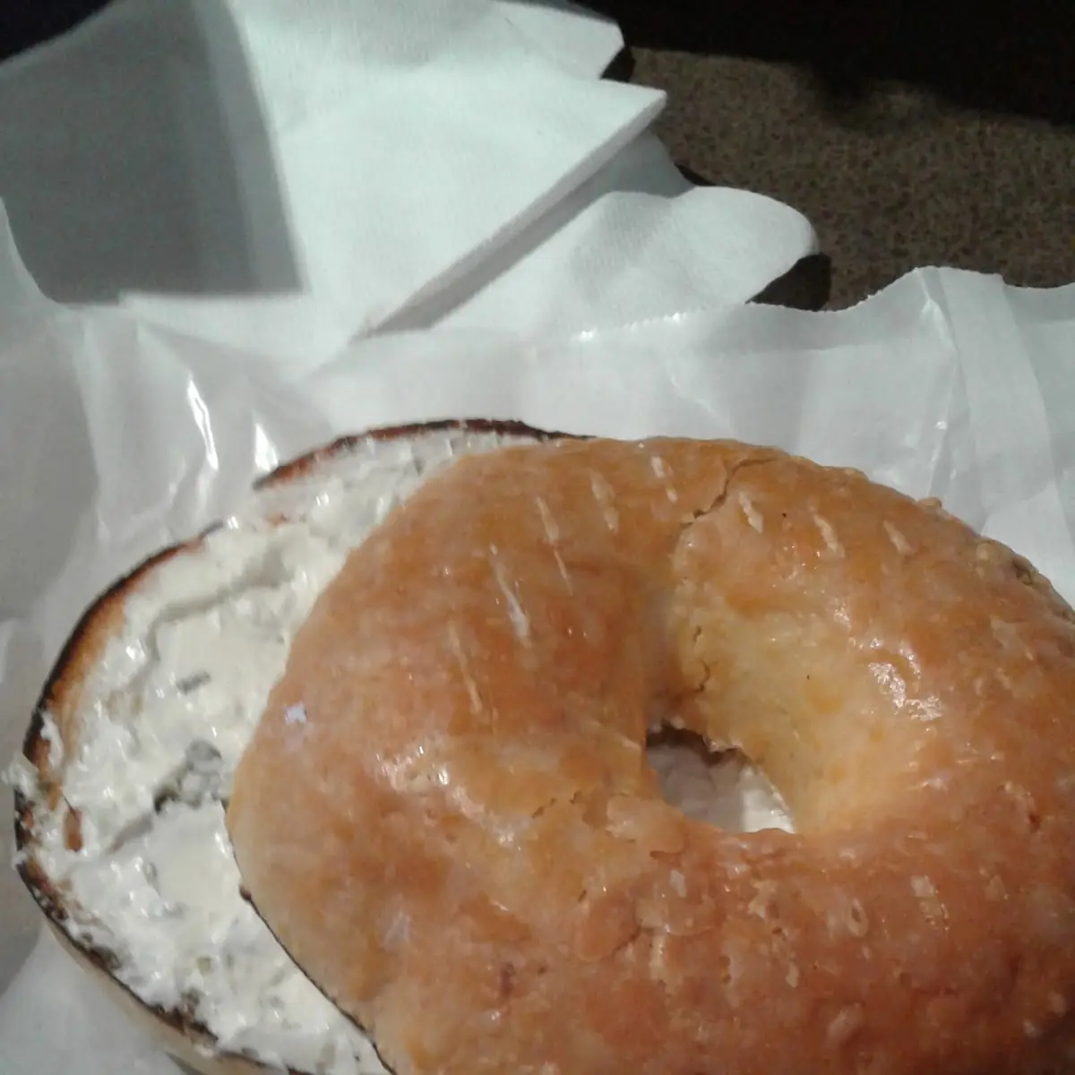 Four Cheese Bagel with Chive and Onion Cream Cheese