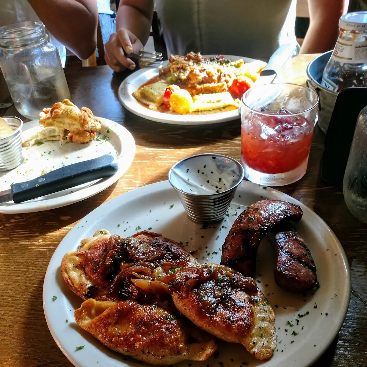 Pierogies and Kielbasa
