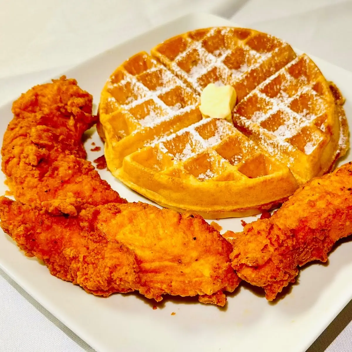 4 Chicken Wings and Waffle
