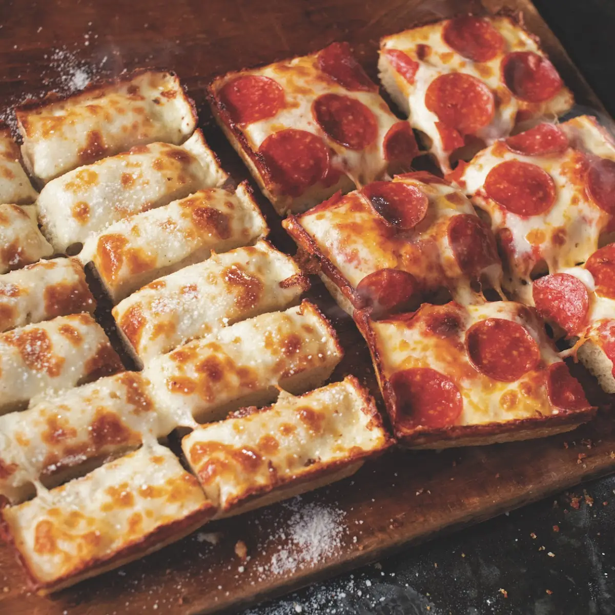 Detroit-Style Deep Dish Pizza