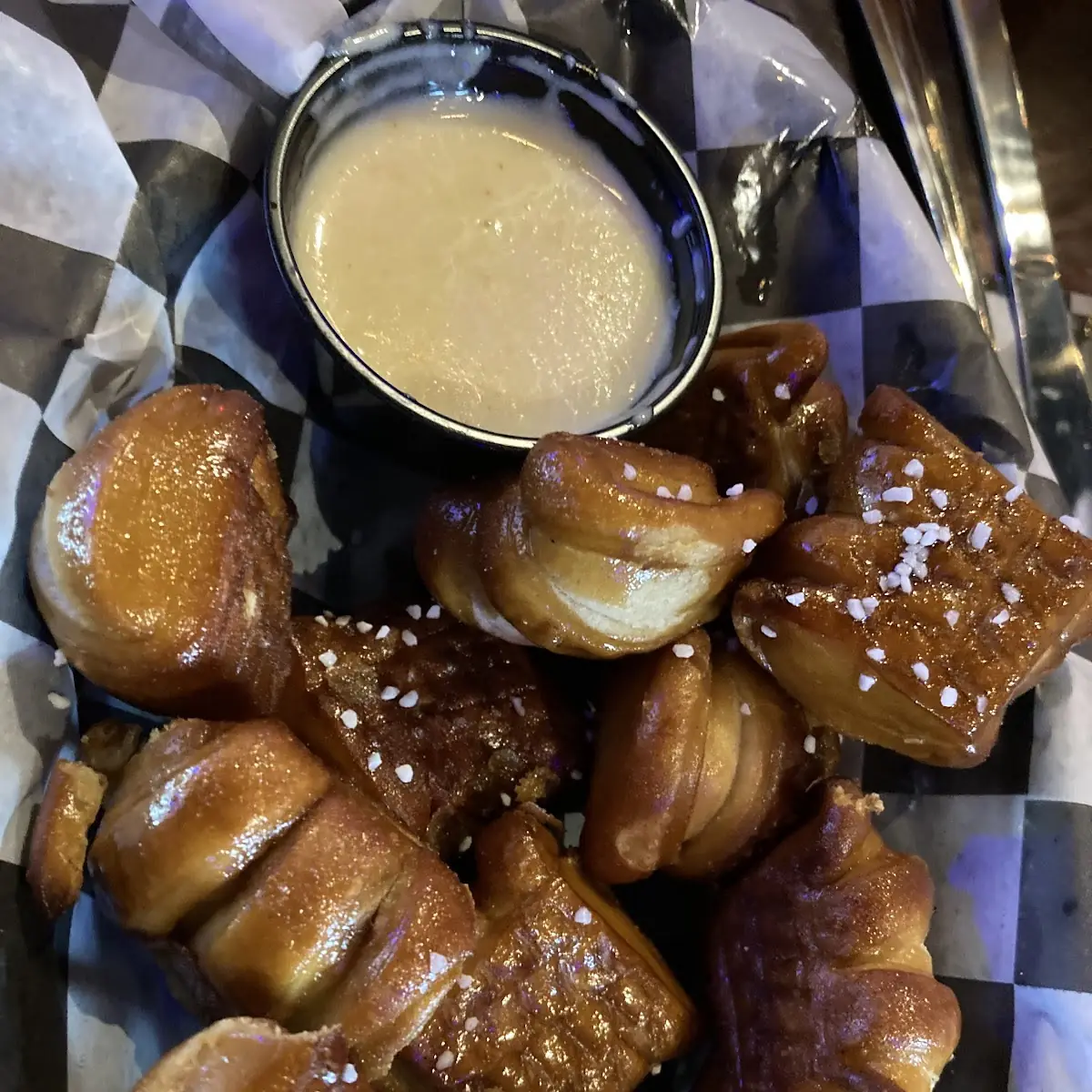 Pretzel Bites with Beer Cheese