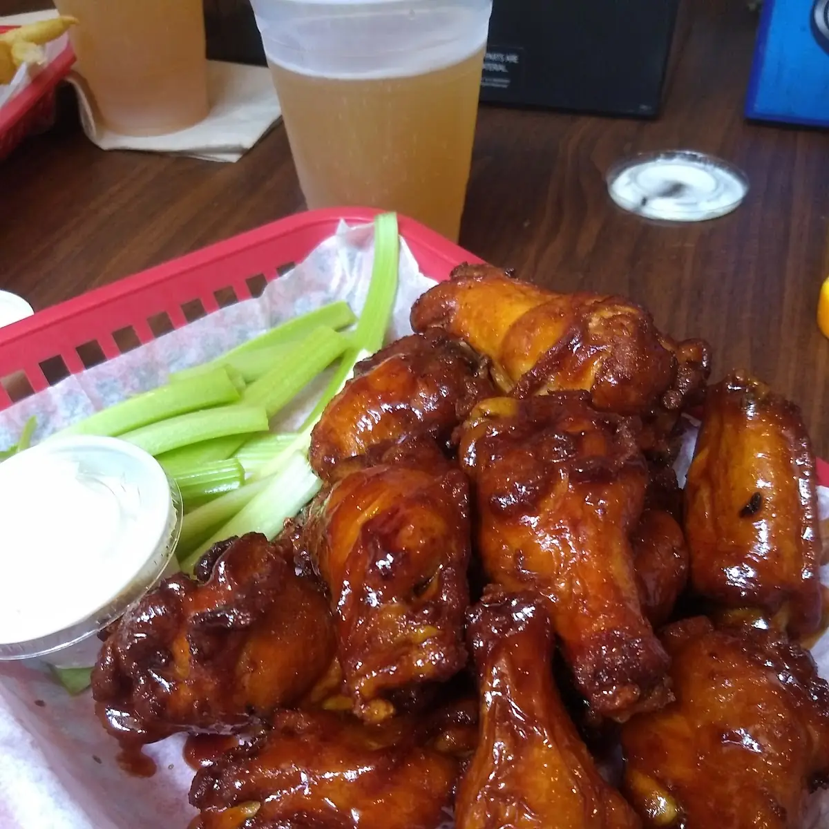 Crispy Chicken Wings and Pretzels