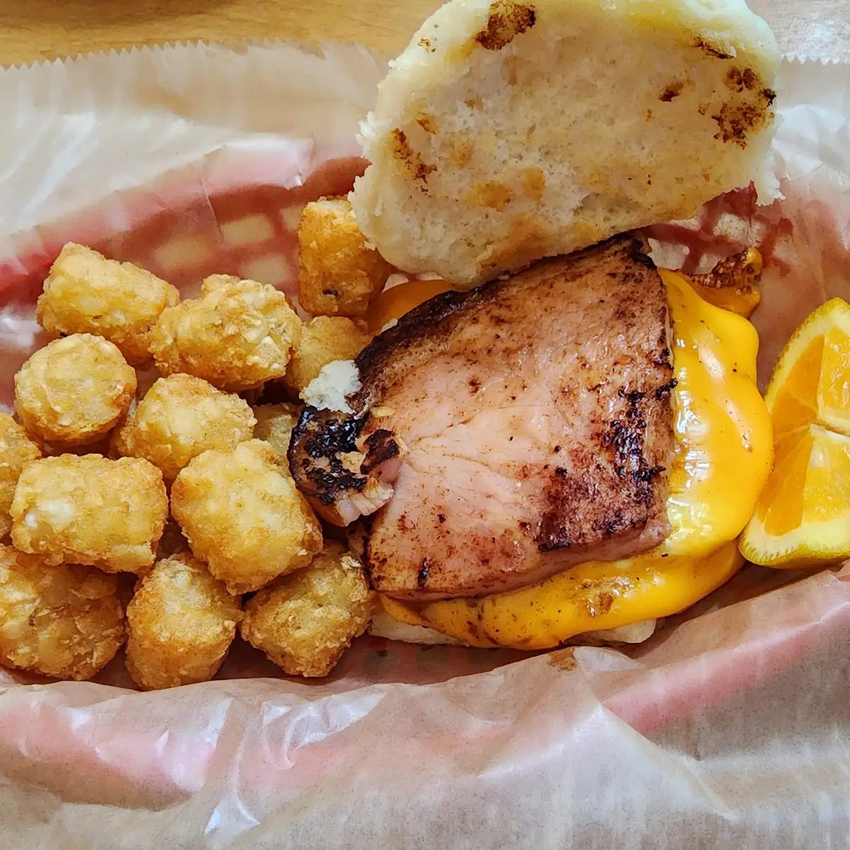 Ham Egg and Cheese Biscuit