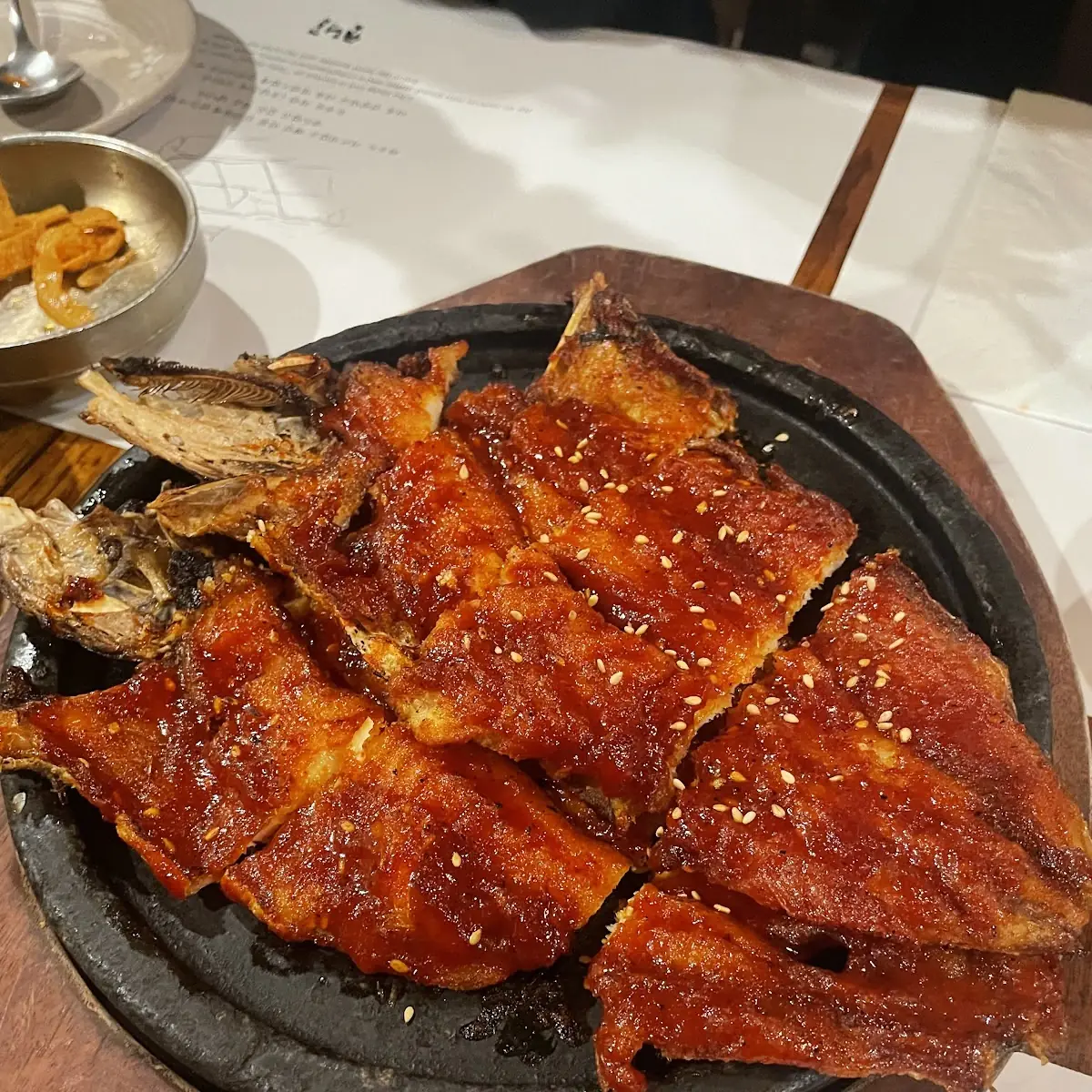 Spicy Grilled Fish with Sesame Seeds