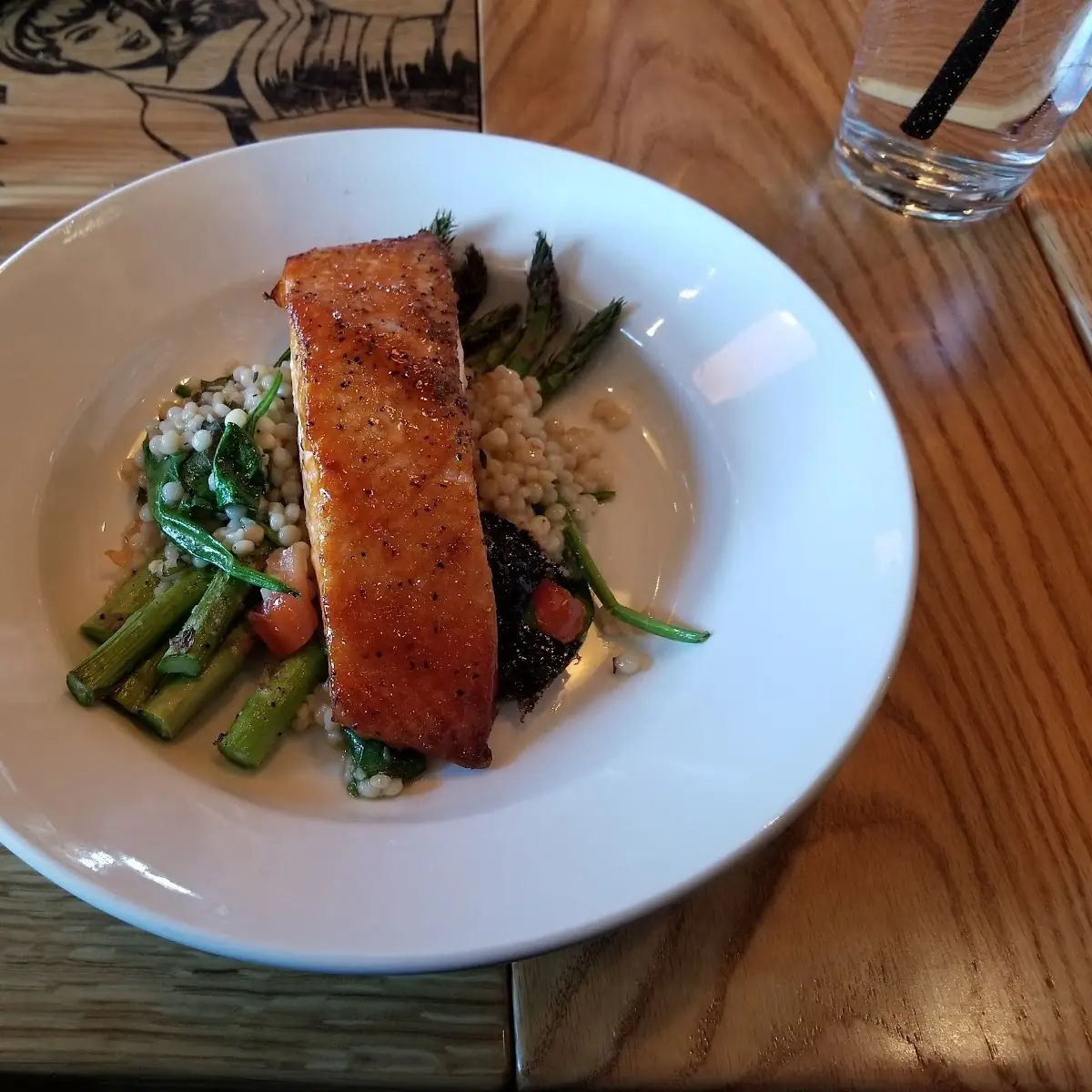 Enlightened Cherry Chipotle Glazed Salmon