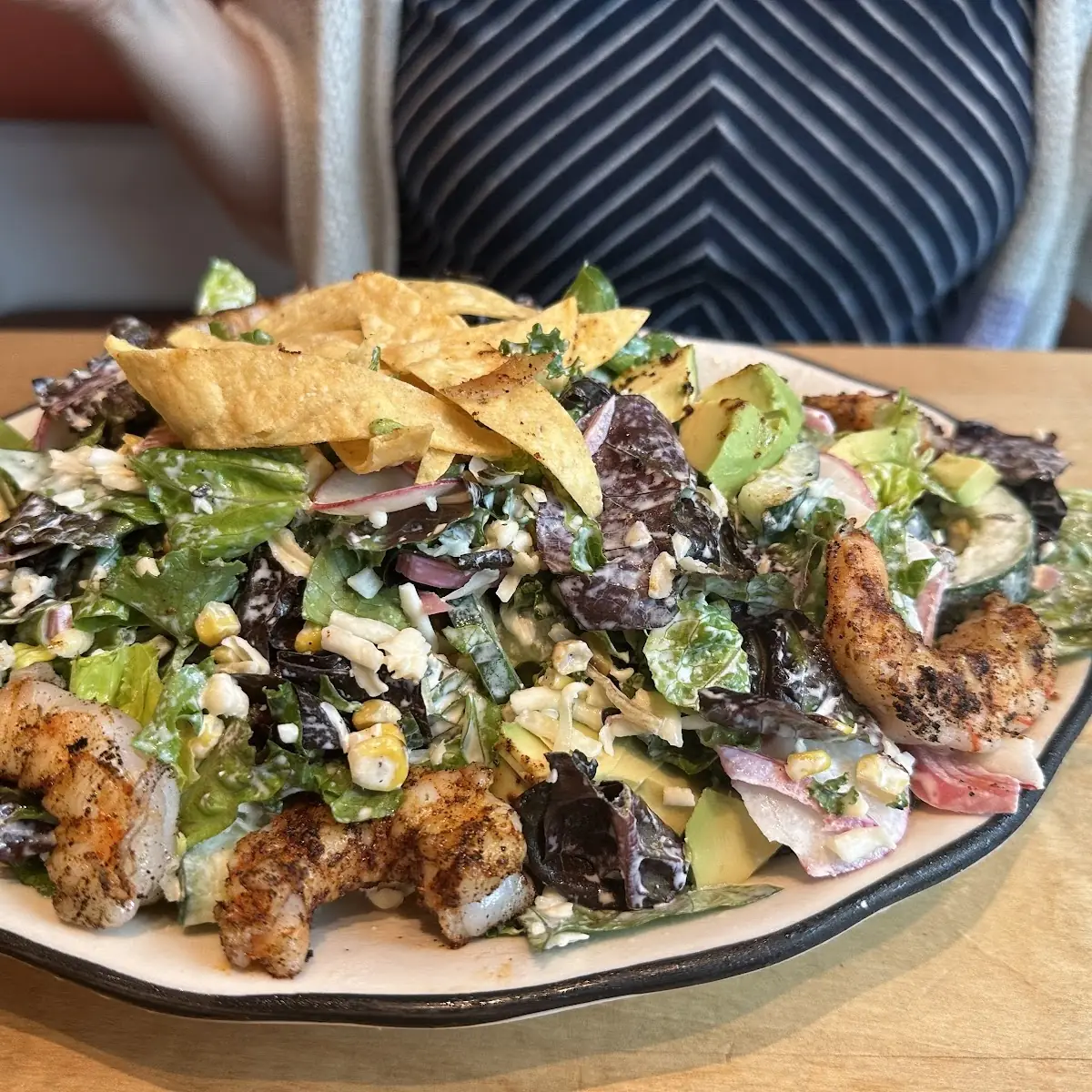 Regular Salad with Grilled Shrimp