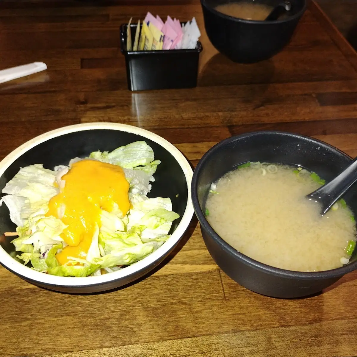 Salad and Miso Soup