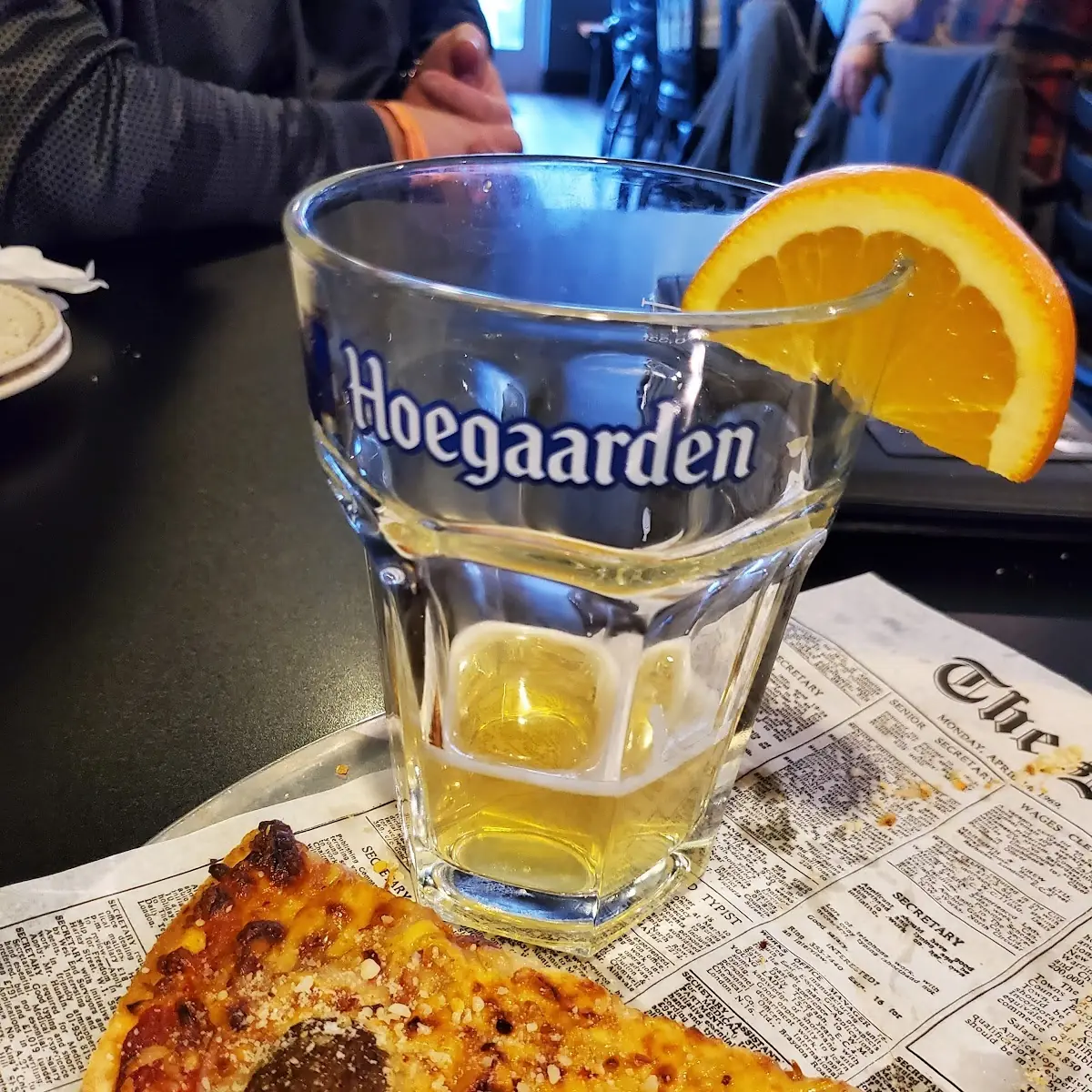Hoegaarden and Pizza