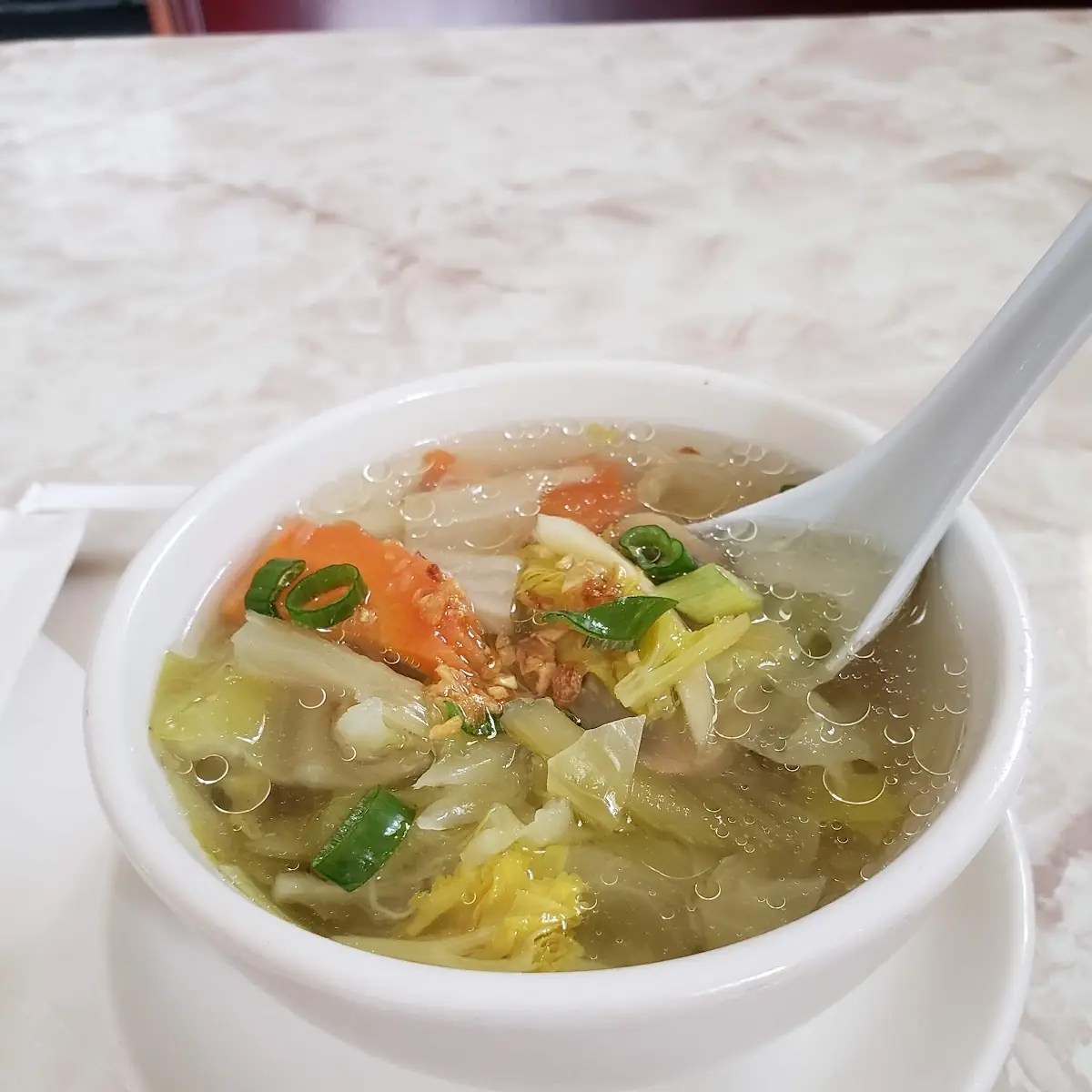 Bean Curd and Vegetable Soup